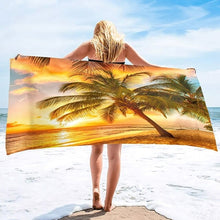 Load image into Gallery viewer, Palm Tree Beach Towels
