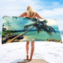 Load image into Gallery viewer, Palm Tree Beach Towels
