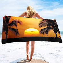 Load image into Gallery viewer, Palm Tree Beach Towels
