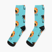 Load image into Gallery viewer, PURA VIDA Costa Rica Sunny Palms Socks
